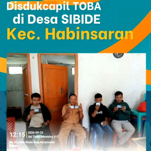 Pelayanan Adminduk Hadir Di Desa Sibide, Disdukcapil Toba Wujudkan Layanan Yang Merata